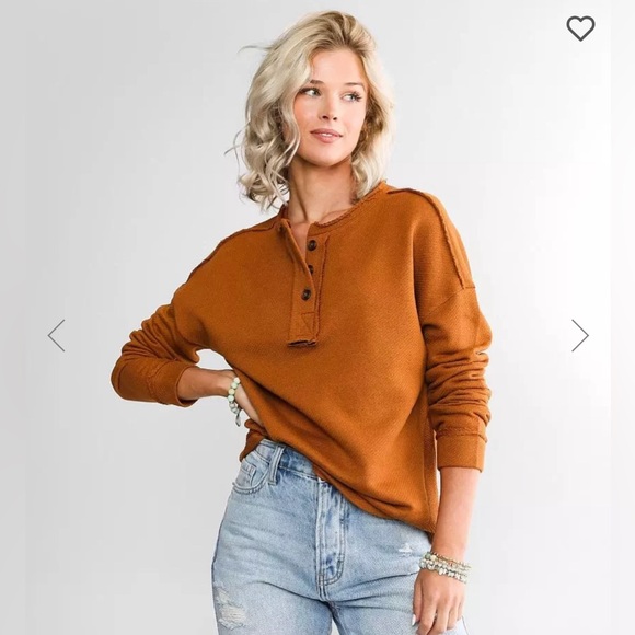 BKE Tops - LIV OUTDOOR Rey Henley, SMALL NWOT